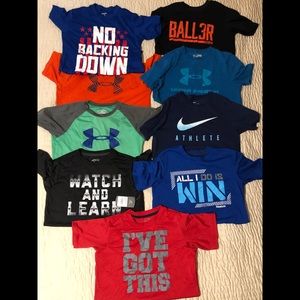 Bundled Boys Sports Shirts. All Mediums (10-12).